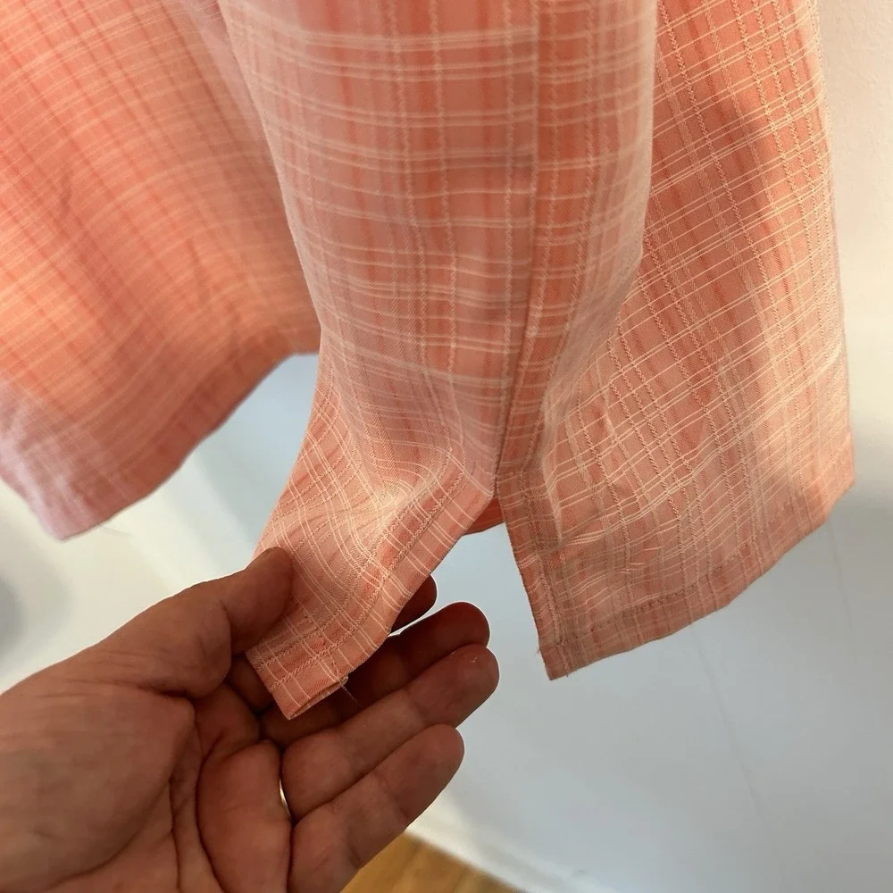 Men's 4X Brooklyn Unlimited Button-Down,‎ Short Sleeve Dress Shirt. Pink.